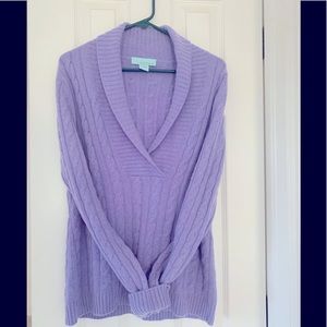 Purple lightweight cashmere sweater